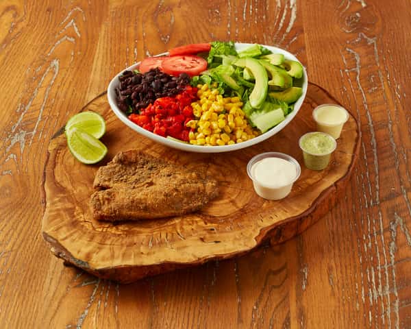 Southwestern Tilapia salad