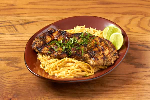 Pollo Parrillero w/Pasta Huancaina
