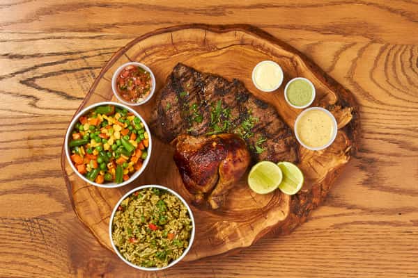 Chicken & steak