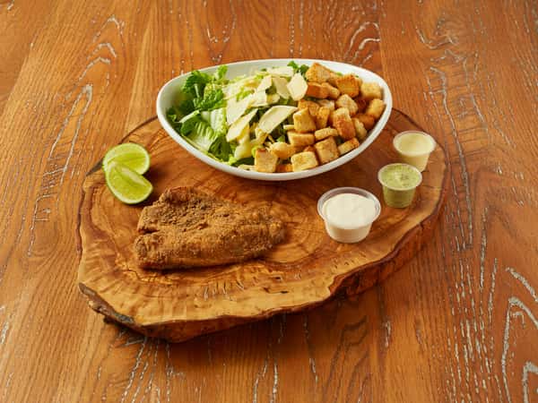 Tilapia Caesar salad