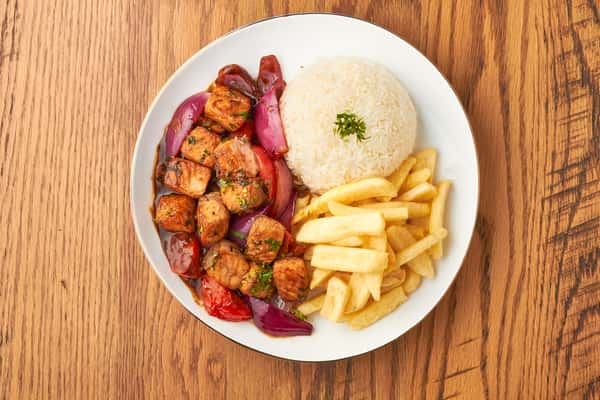 entree dish with rice