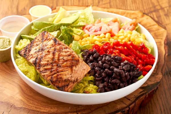 Southwestern Grilled Salmon salad