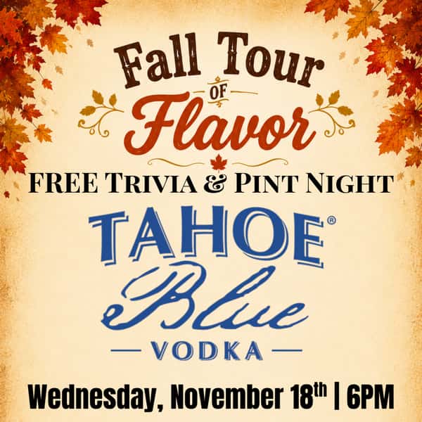 Tahoe Blue Vodka Pint Night
