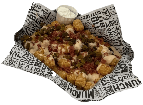 Bacon Beer Cheese Totchos