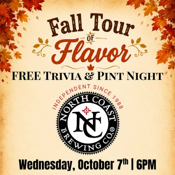 North Coast Brewing CO Pint Night
