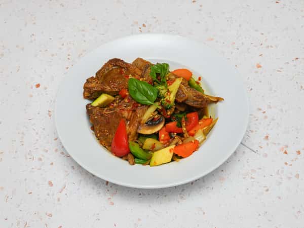 54. Pad Cha Lamb Chops
