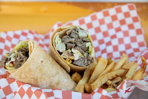 Turkey Wrap with Fries