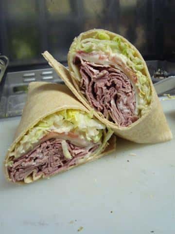 Roast Beef and Swiss Cheese Wrap