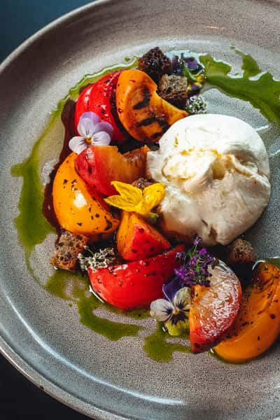 Peach Burrata