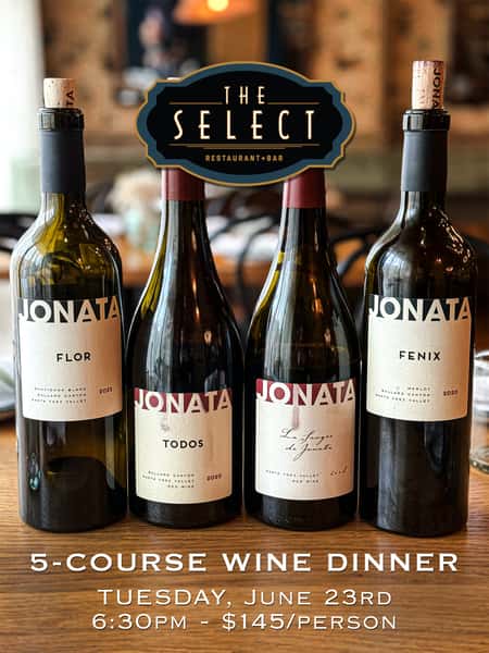 Jonata Wine Dinner 5 Course Tasting Menu at The Select Atlanta June 23
