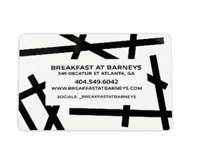 Breakfast at Barneys Digital Gift Card