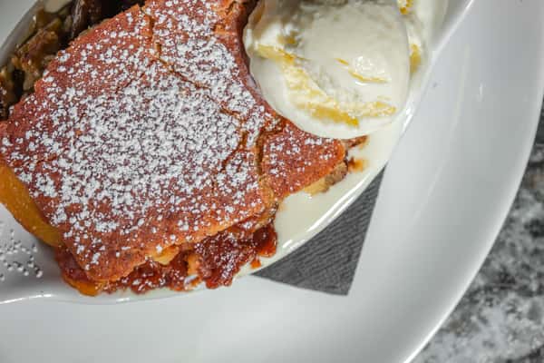 Peach Cobbler & Vanilla Bean Ice Cream