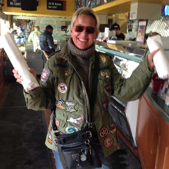 lady with subs