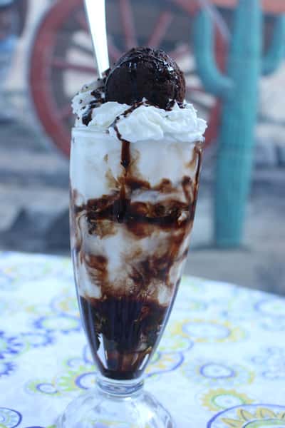 Brownie Sundae Dinner Lutes Casino Bar & Grill in Yuma, AZ