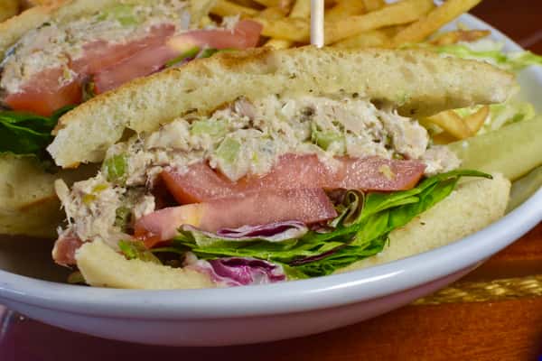 Tuna Salad Sandwich Oyster Bar Menu Fisherman's Restaurant and Bar