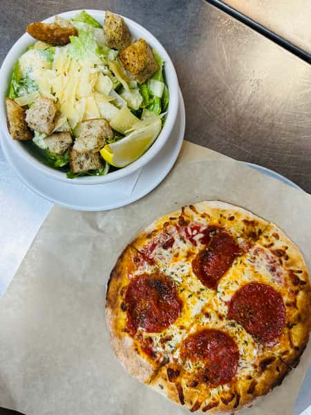 1/2 Margherita or Pepperoni Pizza