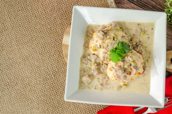 Biscuits N' Green Chili Gravy