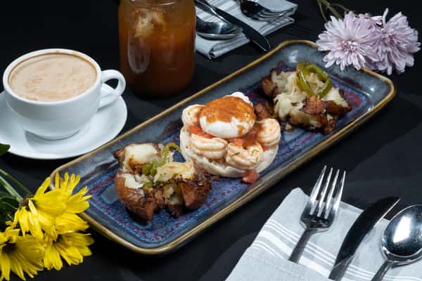 Shrimp Ceviche Benedict