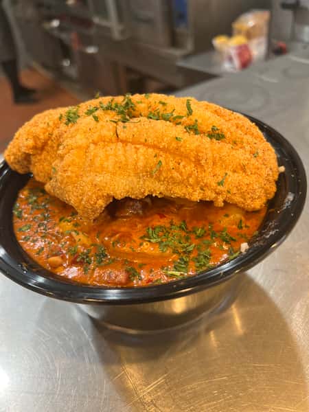 Spicy Catfish & Grits