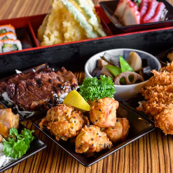 asian food platter