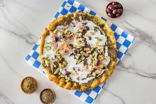 Zaatar & Whipped Kefir Manakish