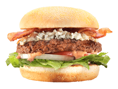 Tangy Bleu Bacon Burger