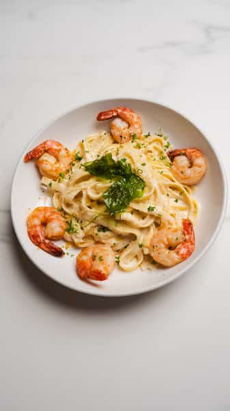 Shimp Fettuccine Alfredo