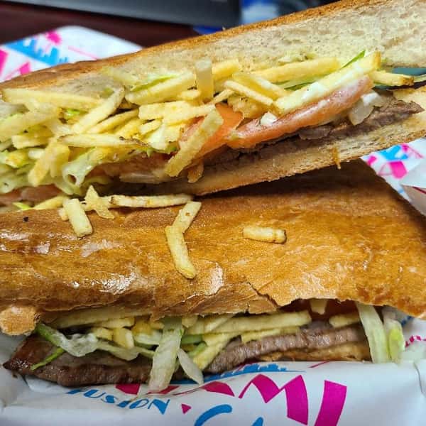 Pan con Bistec
