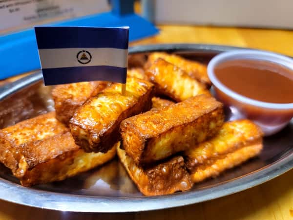 Queso Frito Bites with Guava Sauce
