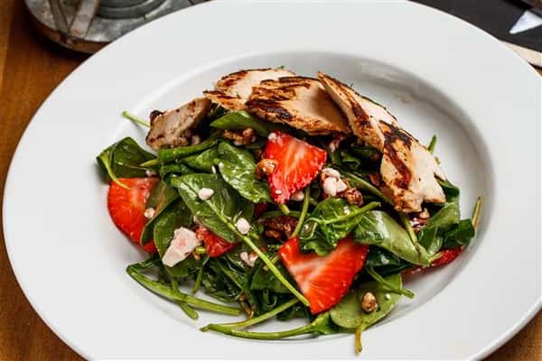 Blackened Spinach & Strawberry