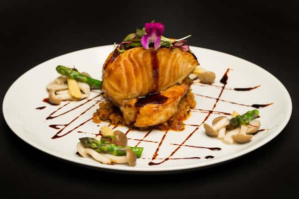 Cask Honey Chilean Sea Bass Dinner Menu Baron's Sino Kitchen & Bar