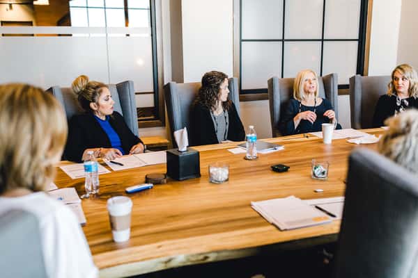 female Board room meeting