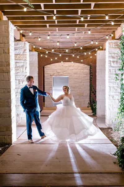 couple under lights