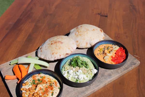 Hummus Trio Board