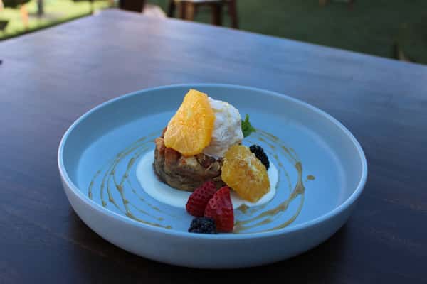 Peach Bread Pudding