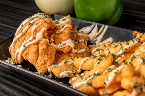 Crispy Fried Fish Platter