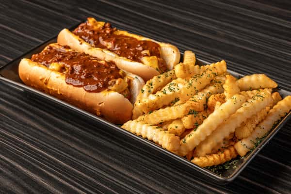 Chilli Cheese Hot Dogs Combo