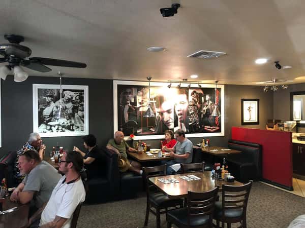 interior with guests dining