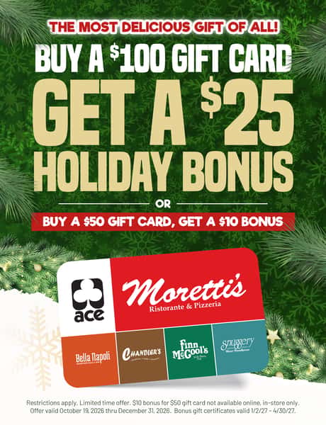 Holiday Bonus Gift Cards