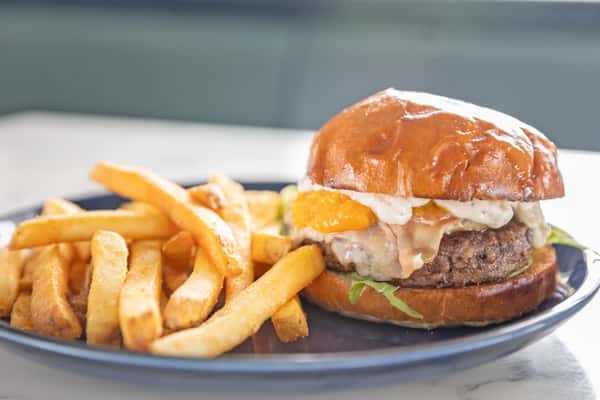 Peach & Prosciutto Burger