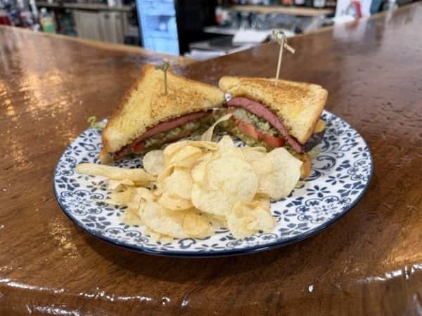 Fried Bologna Sandwich + Chips