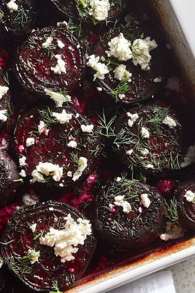 Roasted Beets with Goat Cheese