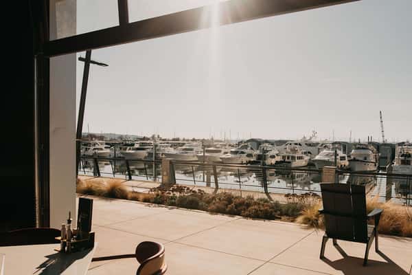 View of the waterfront and pier