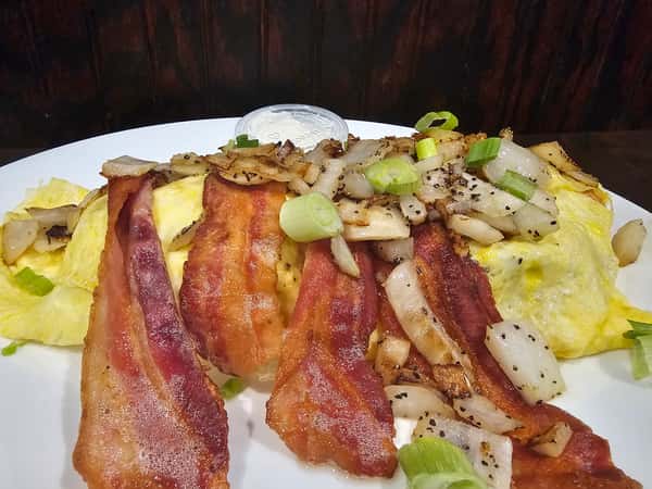 The Loaded Pierogi Omelette