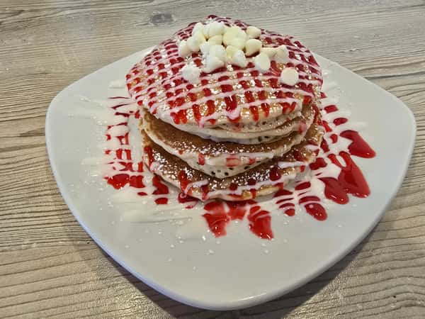 White Choco Pancakes