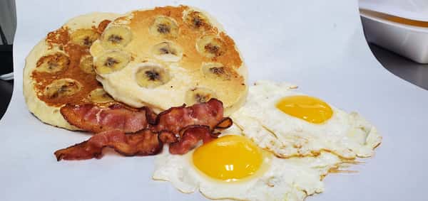 Eggs and pancakes
