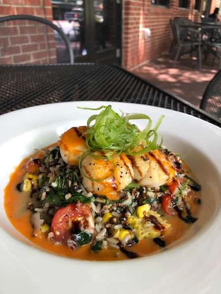 scallops and rice