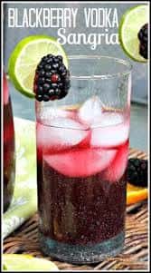 Blackberry vodka sangria