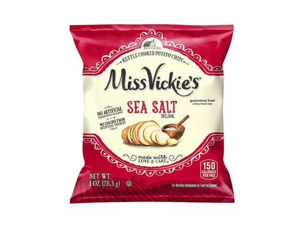 Miss Vickie's Kettle Cooked Potato Chips Sea Salt Original 1 Oz