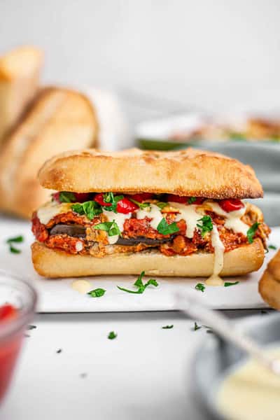 Eggplant Parmesan Sub